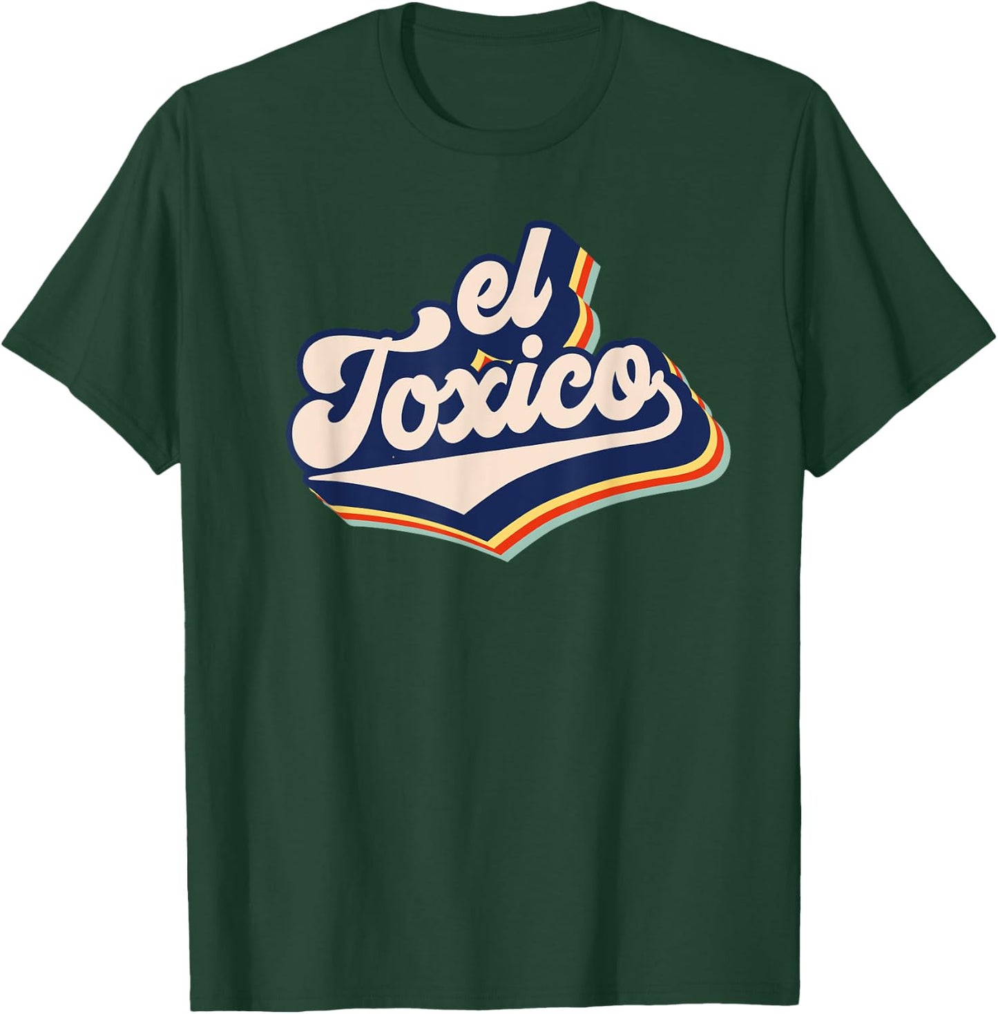 El Toxico Retro Funny Toxic Man Men's El Toxico T-Shirt - T-Shirt | Forest