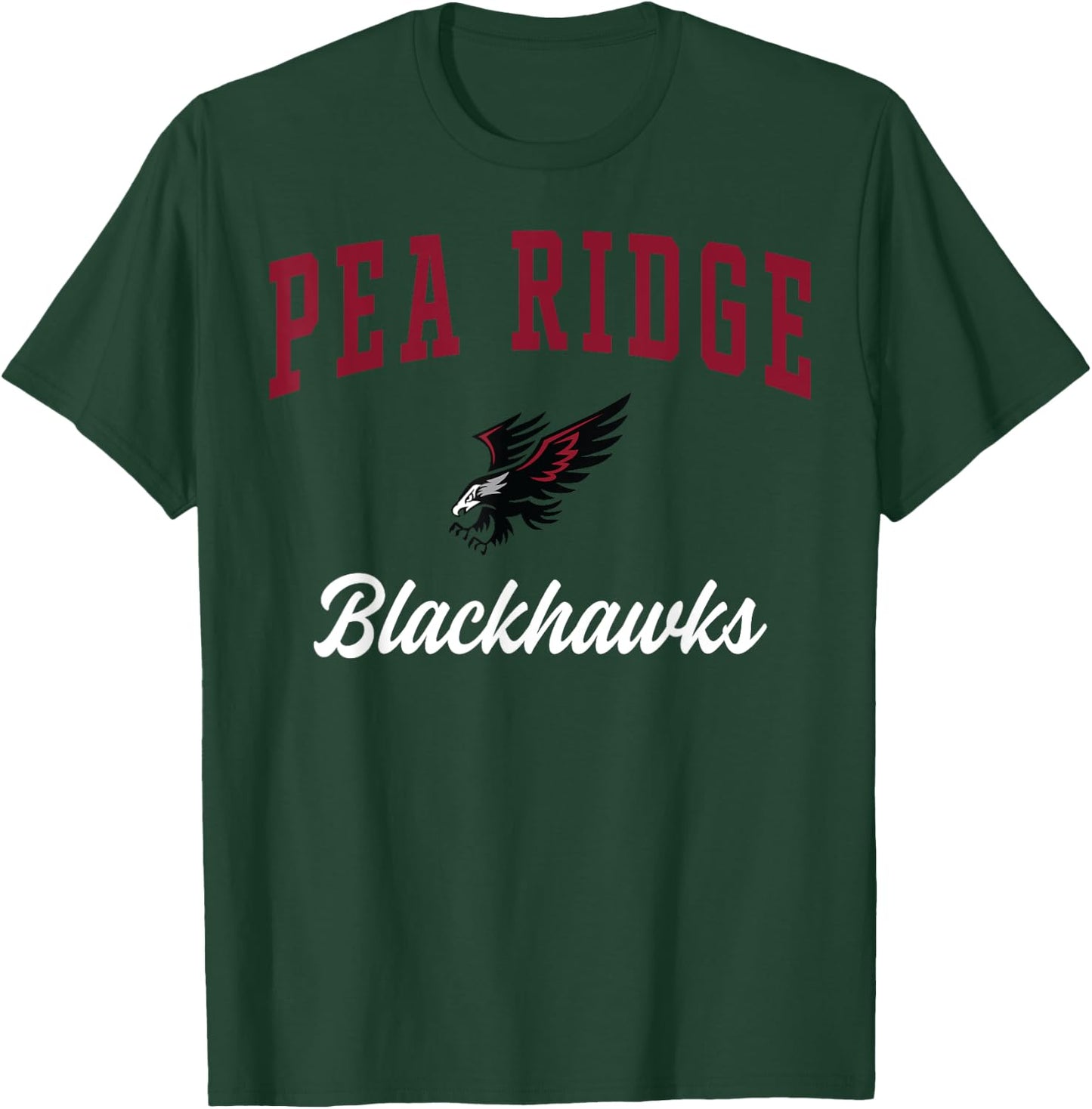 Pea Ridge High School Blackhawks C3 T-Shirt - T-Shirt | Forest