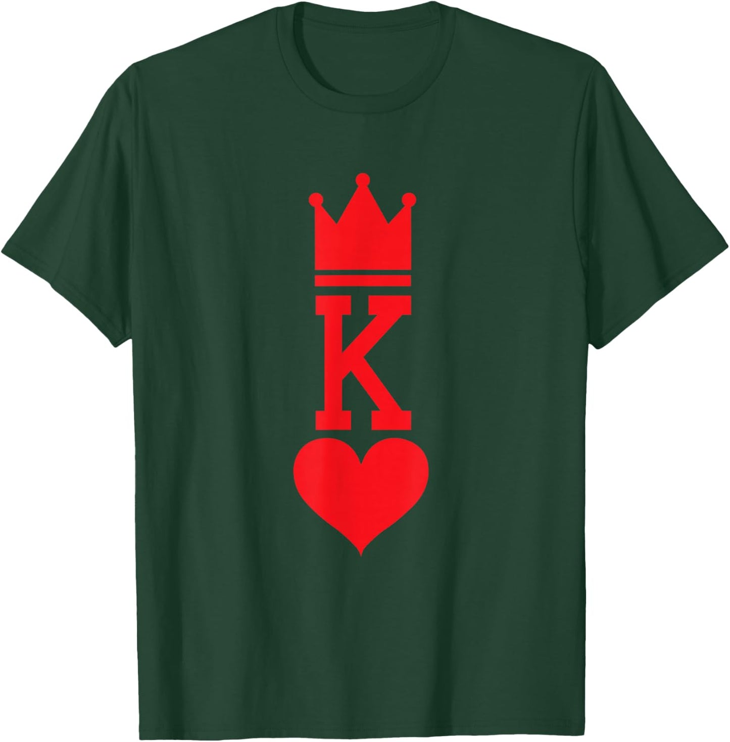 King of Hearts Playing Card Halloween Costume T-Shirt - T-Shirt | Forest