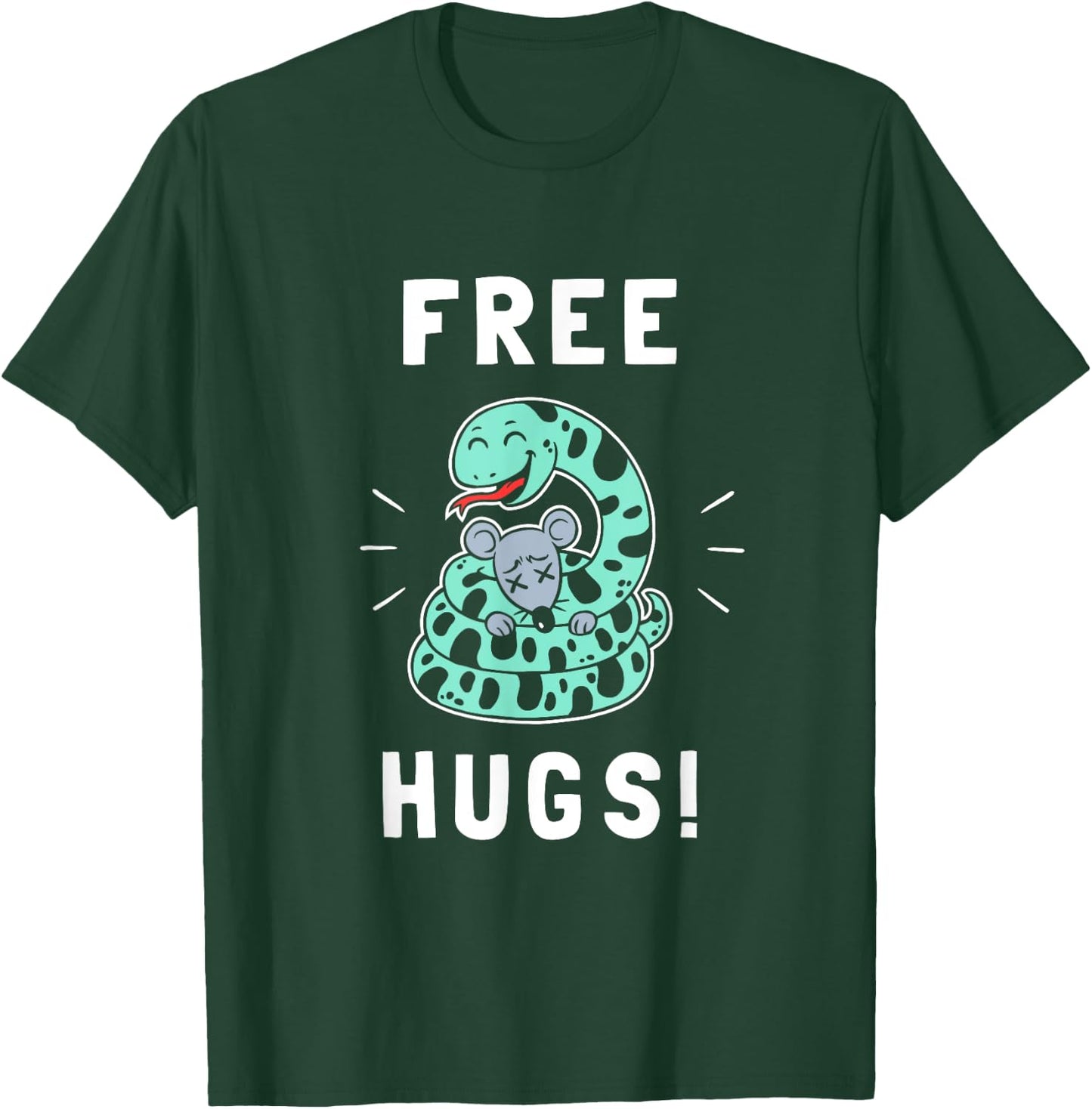 Free Hugs - Funny Python Snake Anaconda Joke T-Shirt - T-Shirt | Forest