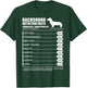 Weiner Dog T Shirt - Dachshund Nutrition Facts Shirt T-Shirt - T-Shirt | Forest