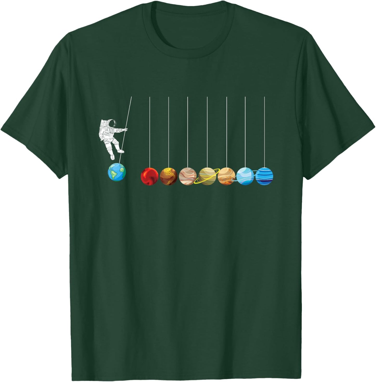 Astronaut Planets Spaceman Funny Space Dwarf Solar System T-Shirt - T-Shirt | Forest