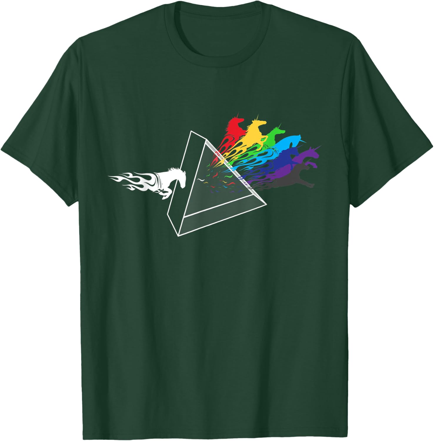 Horse Lover Prism Horseshow Rodeo T-Shirt - T-Shirt | Forest