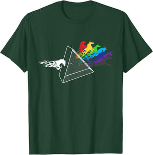 Horse Lover Prism Horseshow Rodeo T-Shirt - T-Shirt | Forest