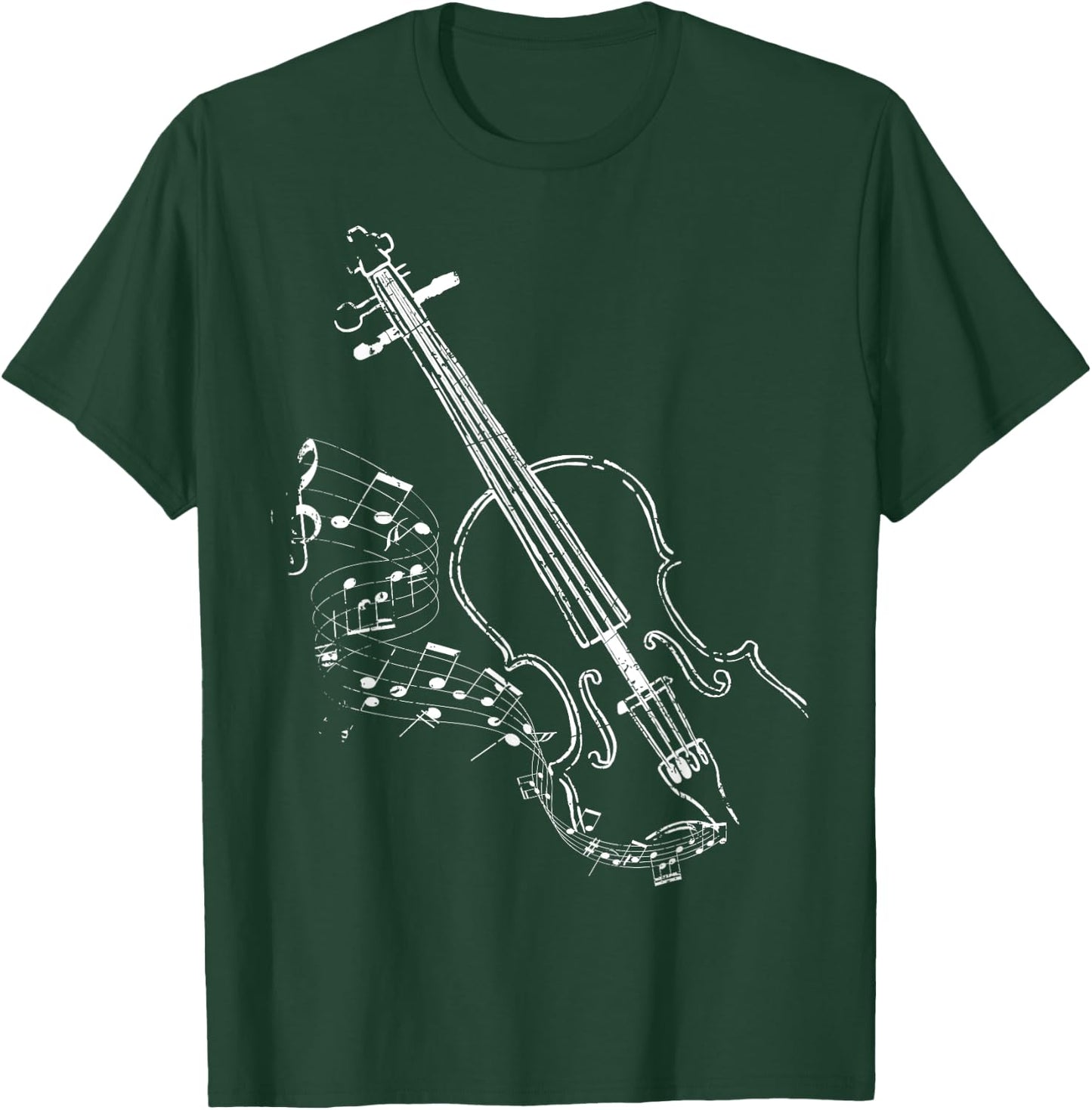 Beautiful Vintage Style Violin Design For Music Lovers T-Shirt - T-Shirt | Forest