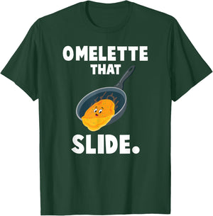 Funny Breakfast Lover Gifts Omelette That Slide T-Shirt - T-Shirt | Forest