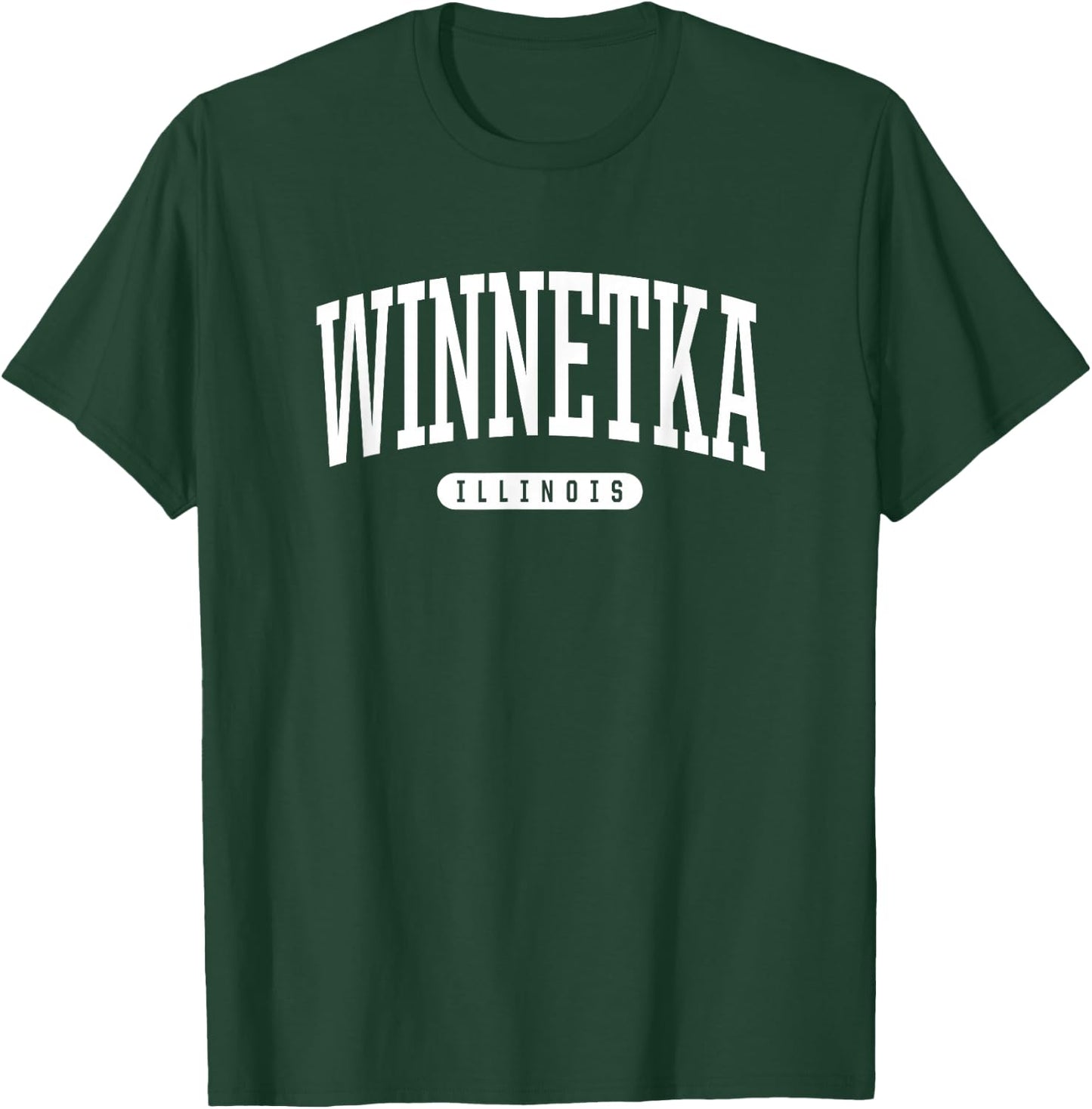 Winnetka Illinois Vacation College Style IL USA T-Shirt - T-Shirt | Forest