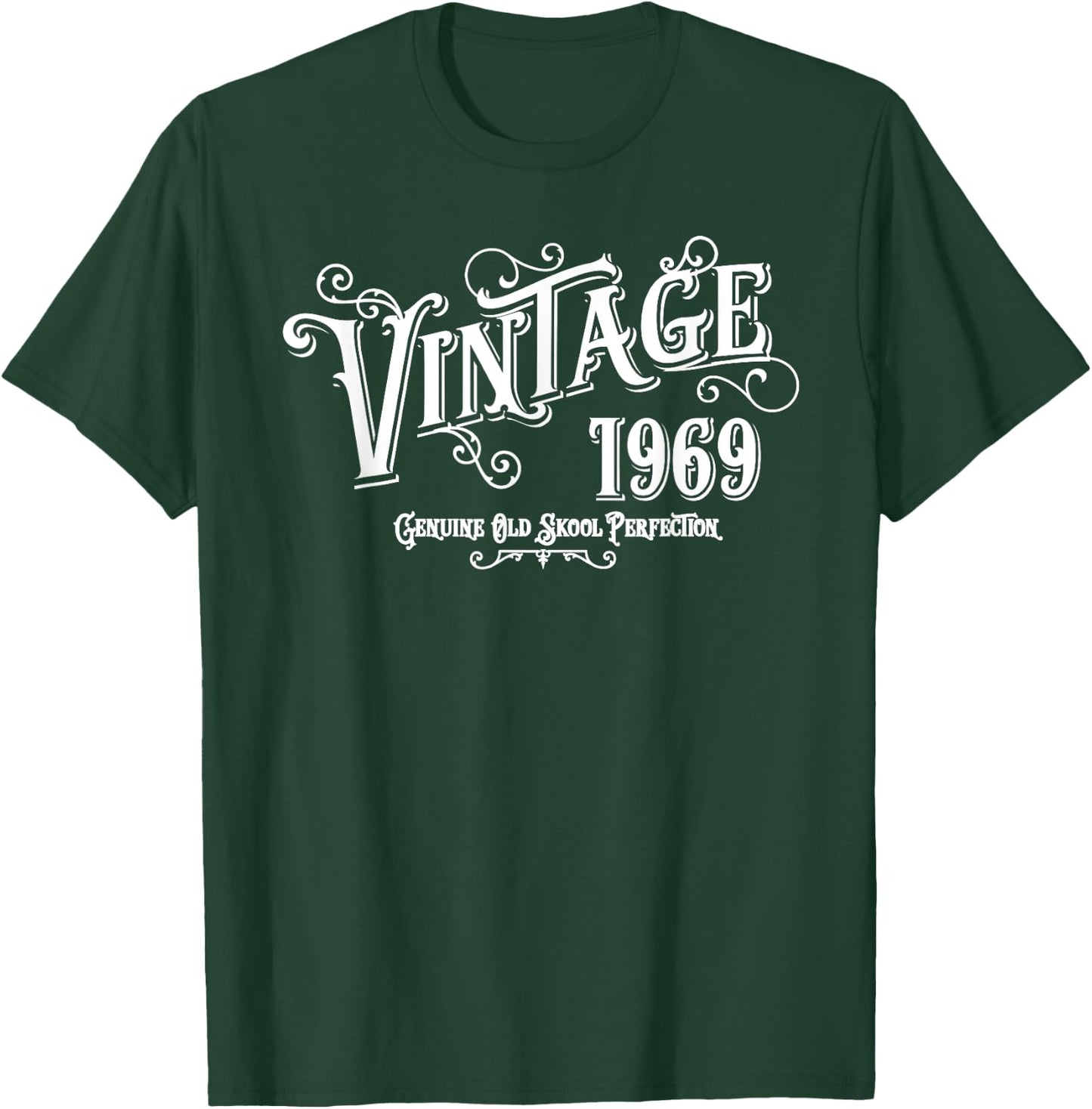 1969 Vintage Age Birth Year Print Graphic T Shirt T-Shirt - T-Shirt | Forest