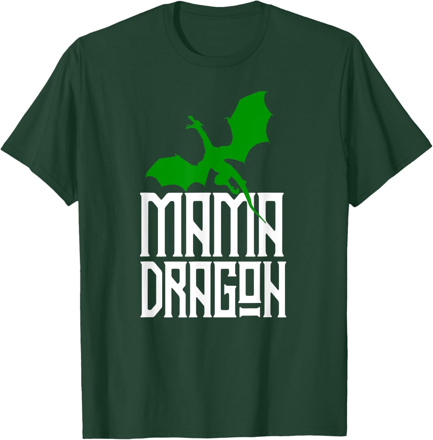 Mama Dragon Shirt Matching Family Tribe Green Mom Mother T-Shirt - T-Shirt | Forest