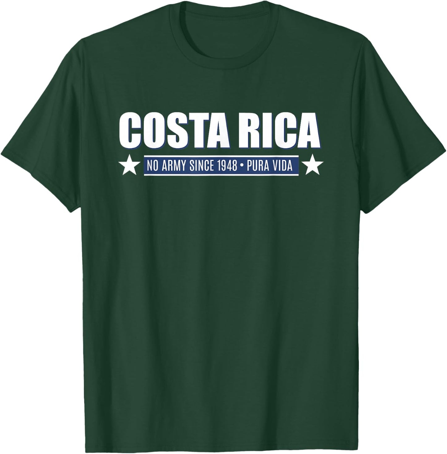 Costa Rica No Army Since 1948 T-Shirt - T-Shirt | Forest