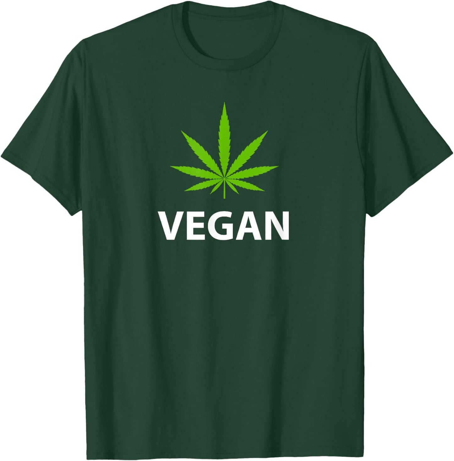Marijuana Plant Leaf Pro Weed Vegan T-Shirt - T-Shirt | Forest