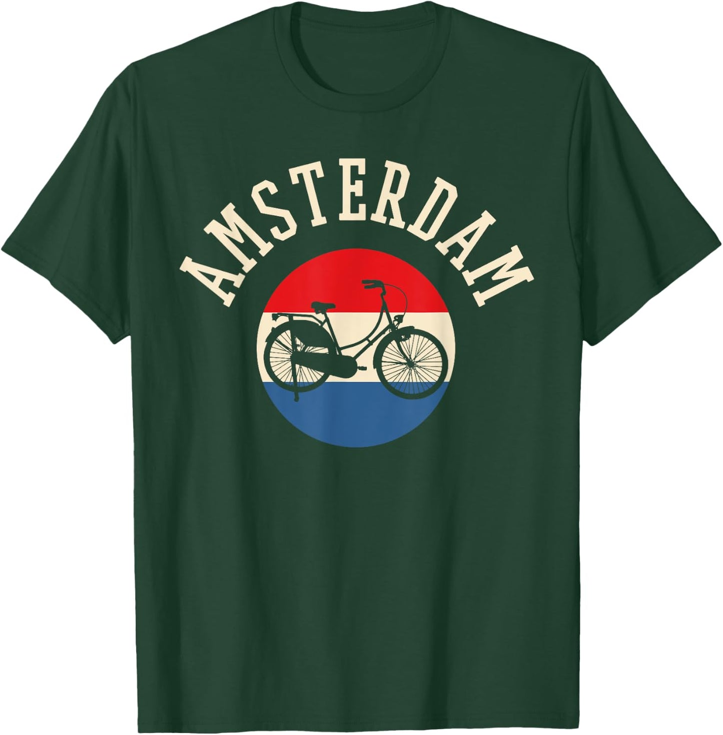 Travel Love Amsterdam Amsterdam Black -Adults Small Classic Fit Short Sleeve T-Shirt - T-Shirt | Forest