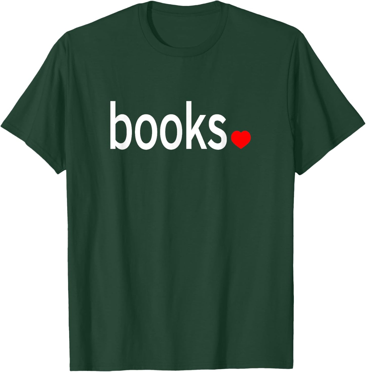 Love Books Shirt Minimalist Nice Book Gift T-Shirt - T-Shirt | Forest
