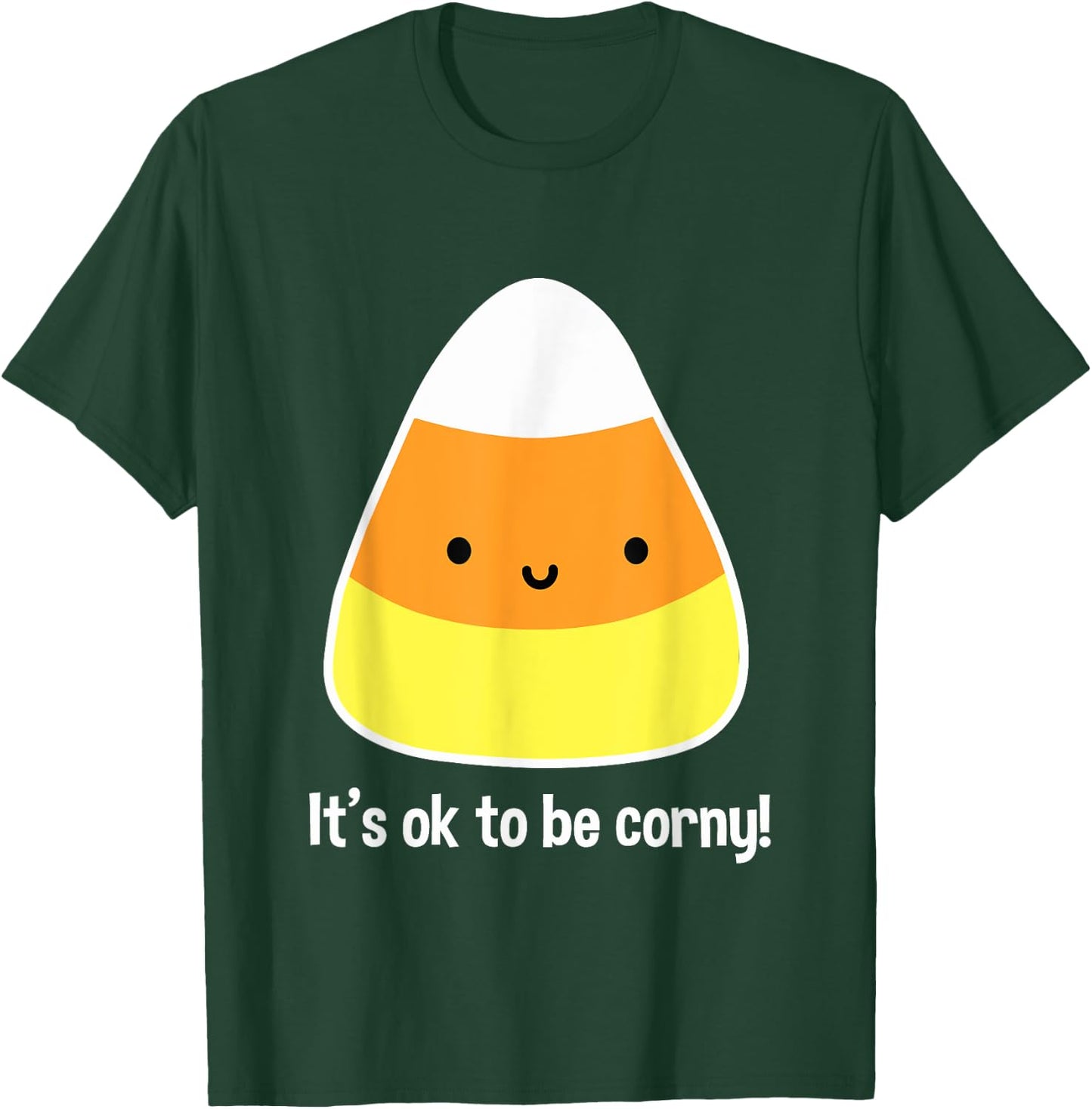 Funny Candy Corn Design Cute Kawaii Halloween T-Shirt - T-Shirt | Forest