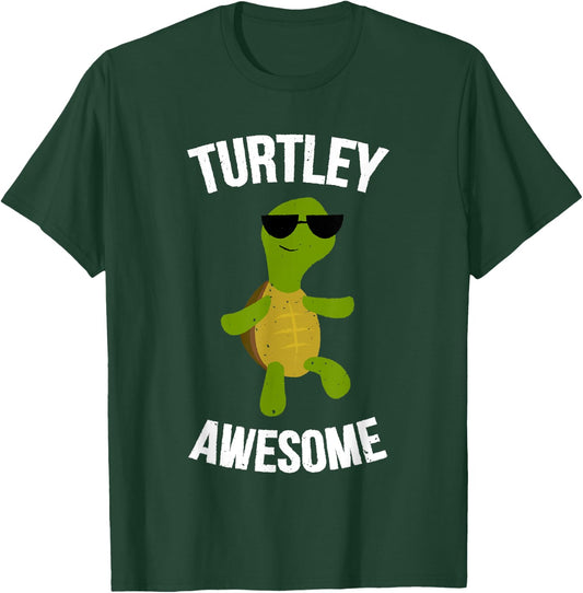 Turtley Awesome! Funny Turtle Shirt T-Shirt - T-Shirt | Forest