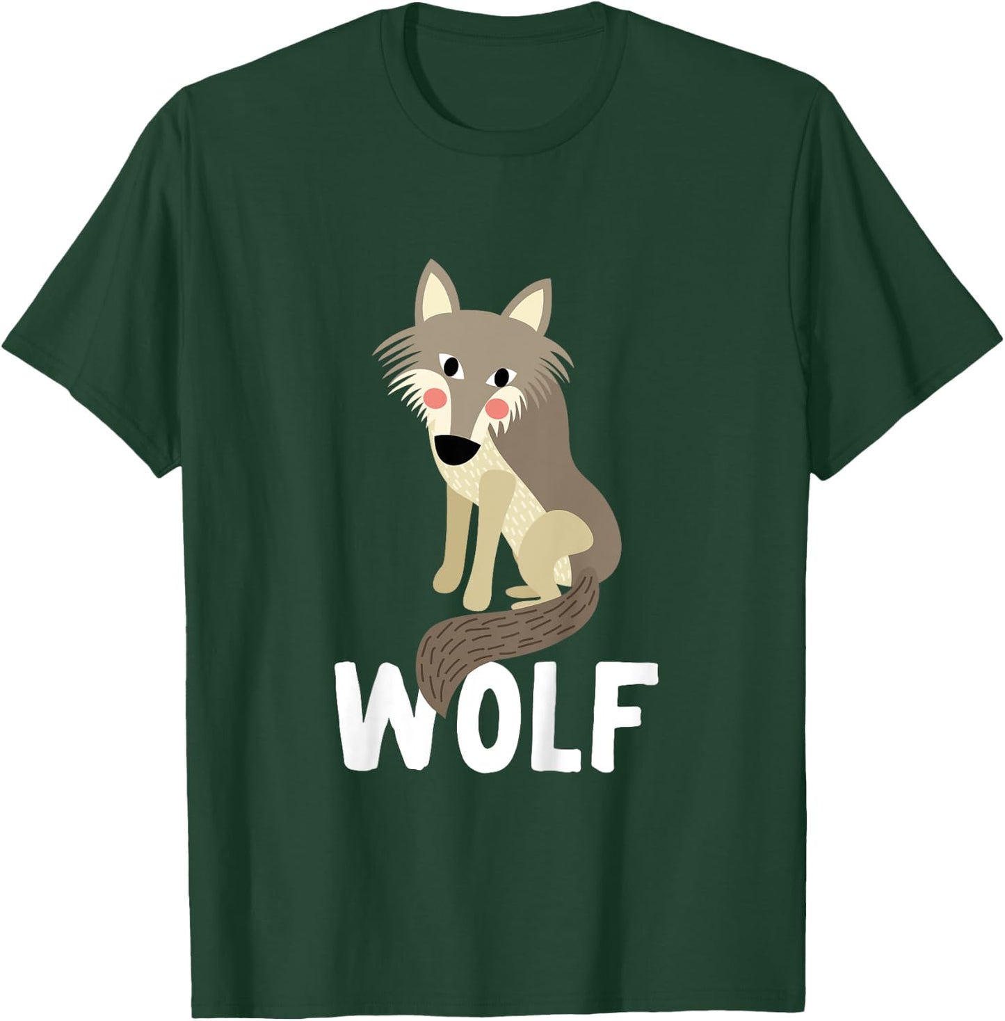 Wolf Shirt For Boys Or Girls | Cute Wolf Gift T-Shirt - T-Shirt | Forest