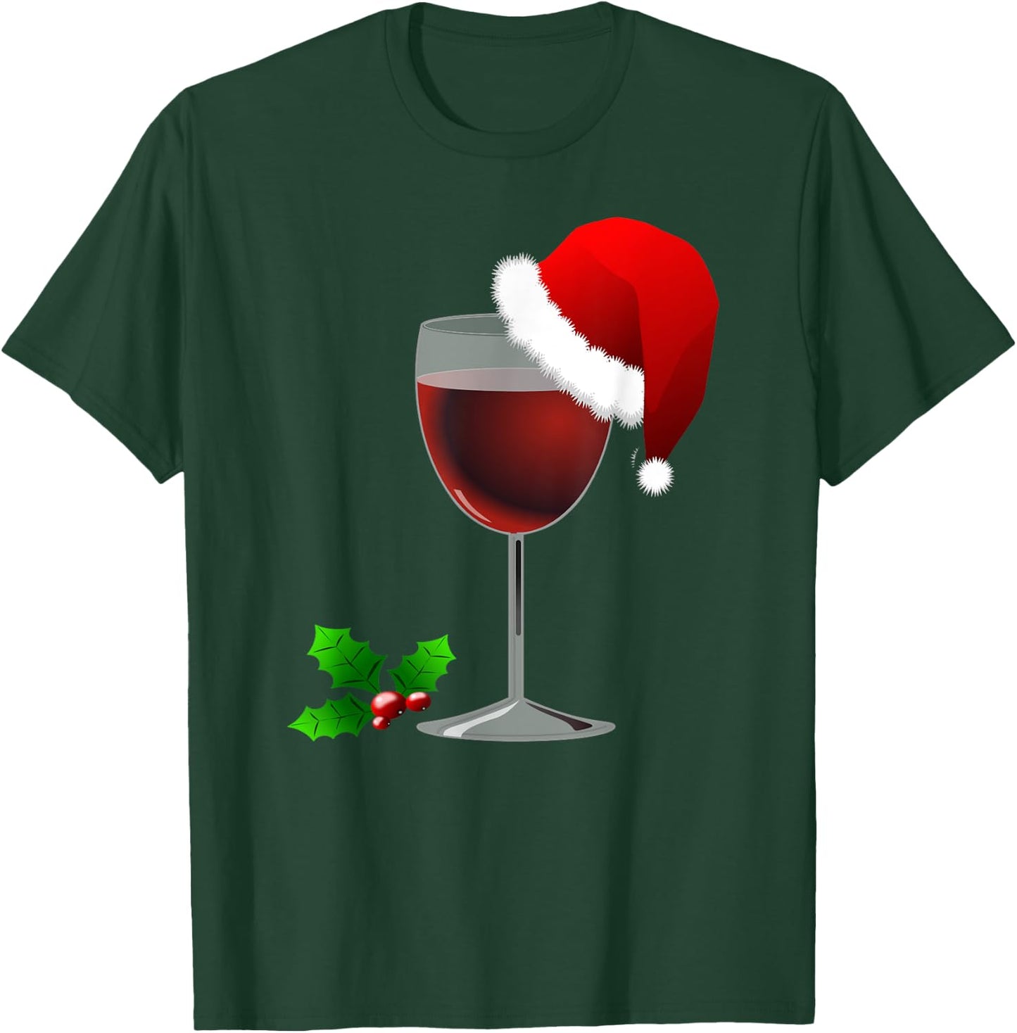 Wine Gift Christmas Shirt; Funny Wine Shirt for Parties T-Shirt - T-Shirt | Forest