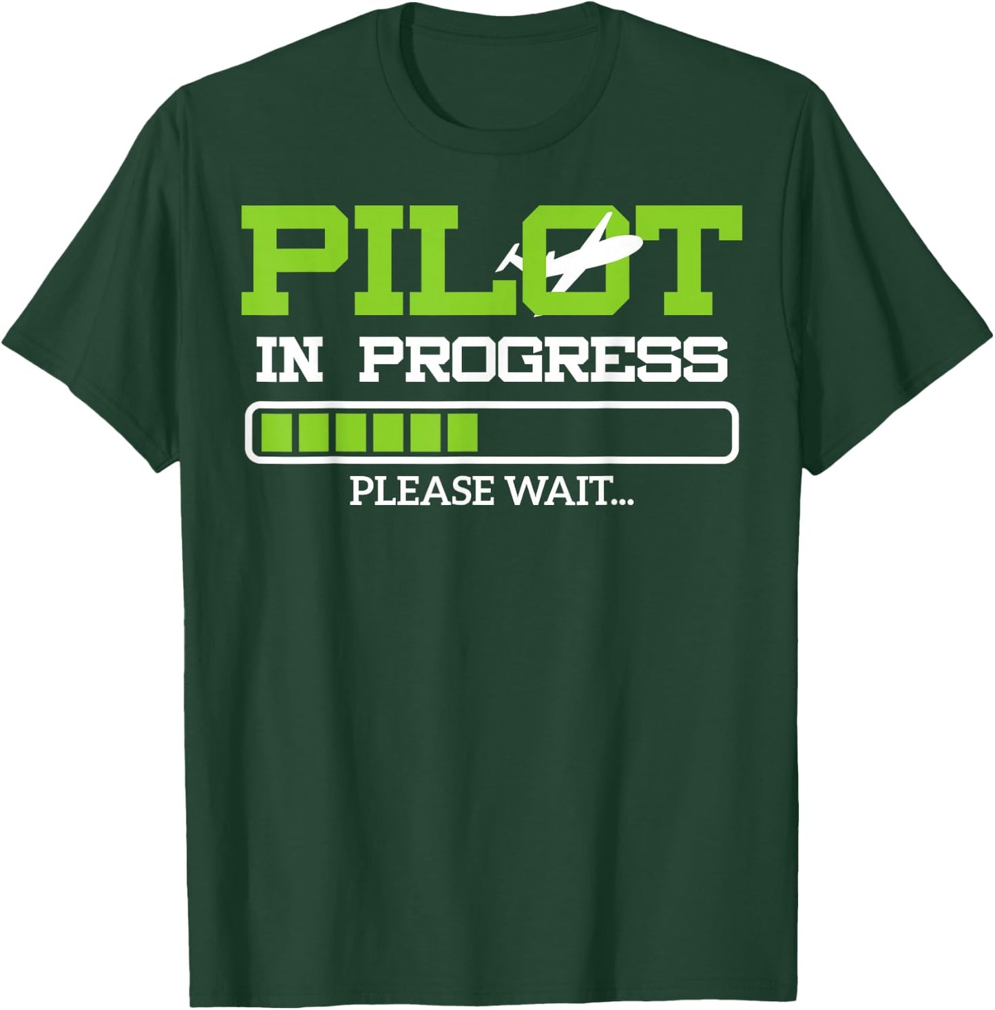 Funny Pilot in Progress Flight Student Gift T-Shirt - T-Shirt | Forest