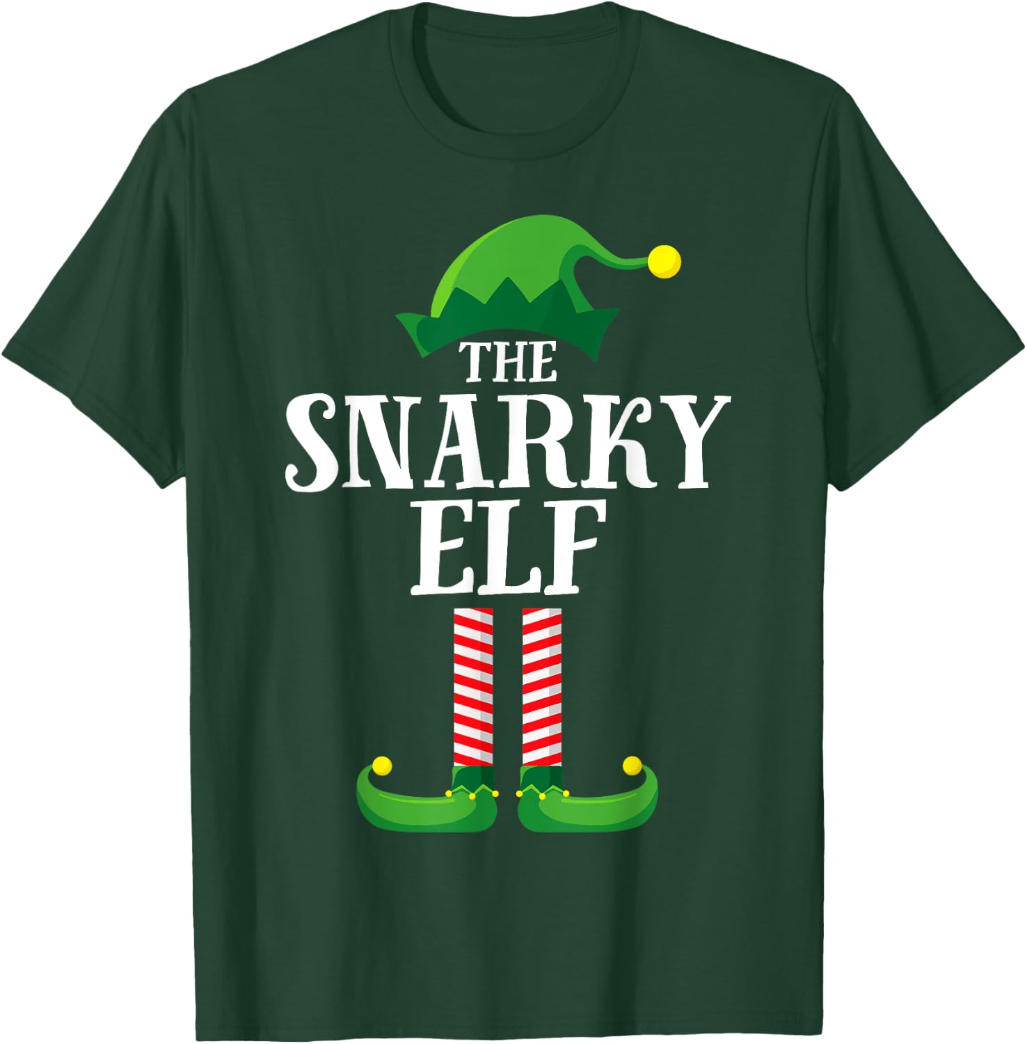 Snarky Elf Matching Family Group Christmas Party Pyjamas T-Shirt - T-Shirt | Forest