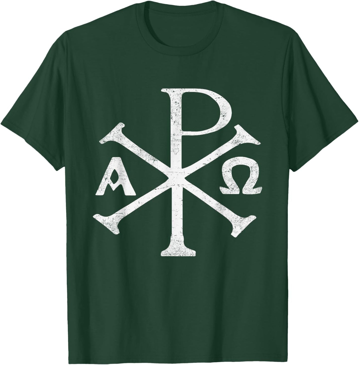 Chi Rho Christogram Greek Good Chrismon Jesus Christ T-Shirt - T-Shirt | Forest