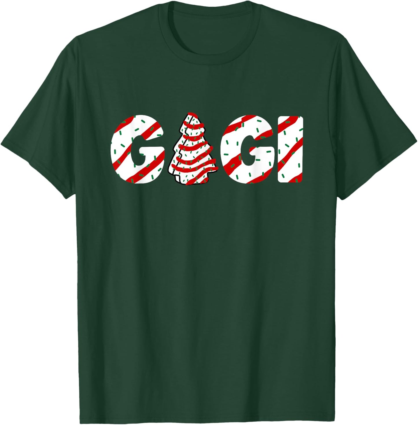 Christmas Tree Cake Matching Family Party Pajama Gigi T-Shirt - T-Shirt | Forest