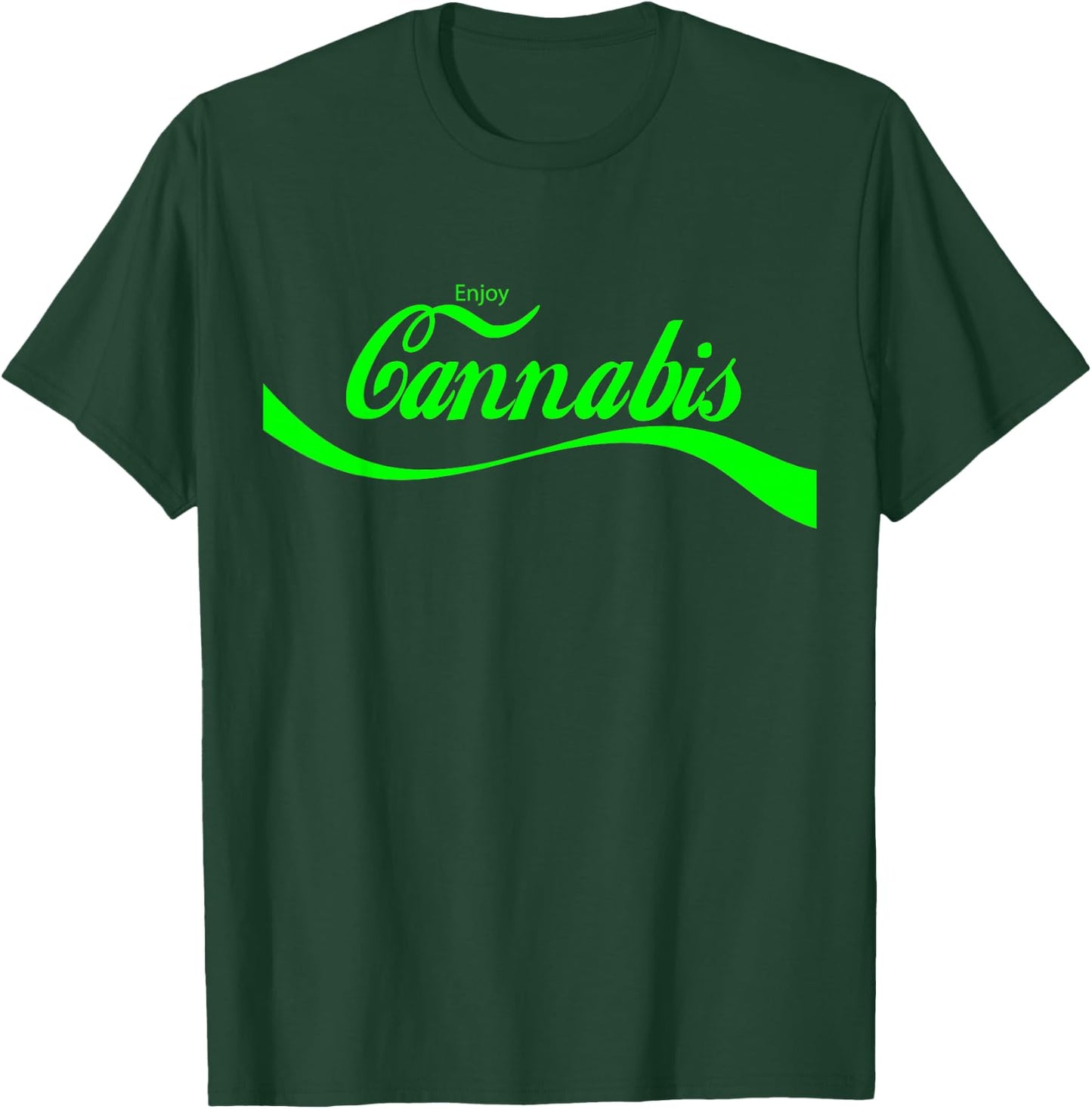 Vintage Cannabis Art Retro Marijuana THC Retro 420 Day Weed T-Shirt - T-Shirt | Forest