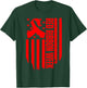 American Flag Red Ribbon Week Awareness Drug Free Anti-Drug T-Shirt - T-Shirt | Forest