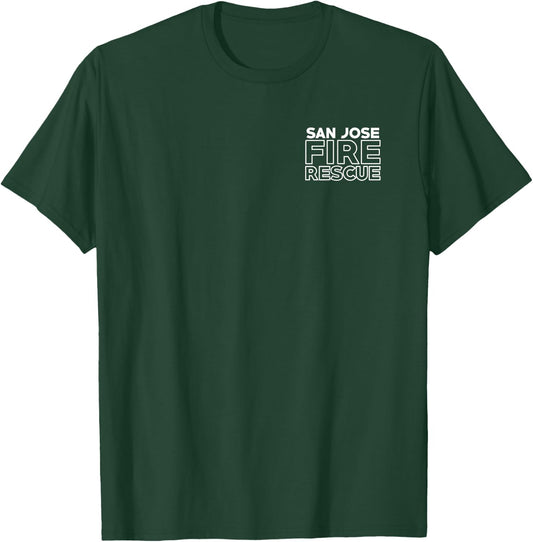 San Jose Fire Department California Firefighter Duty T-Shirt - T-Shirt | Forest