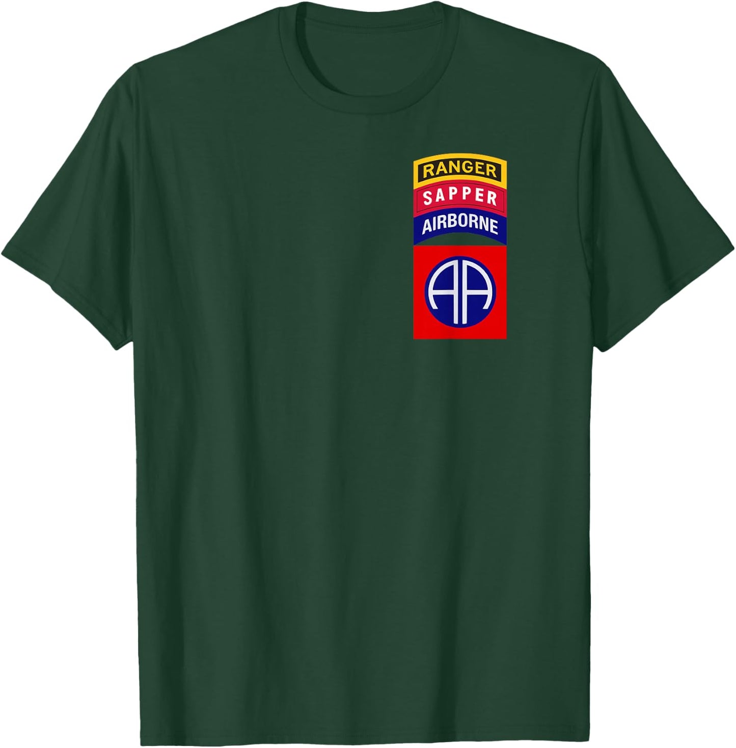 82nd Airborne Shirt - Ranger Sapper Tab Shirt "Classic" T-Shirt - T-Shirt | Forest