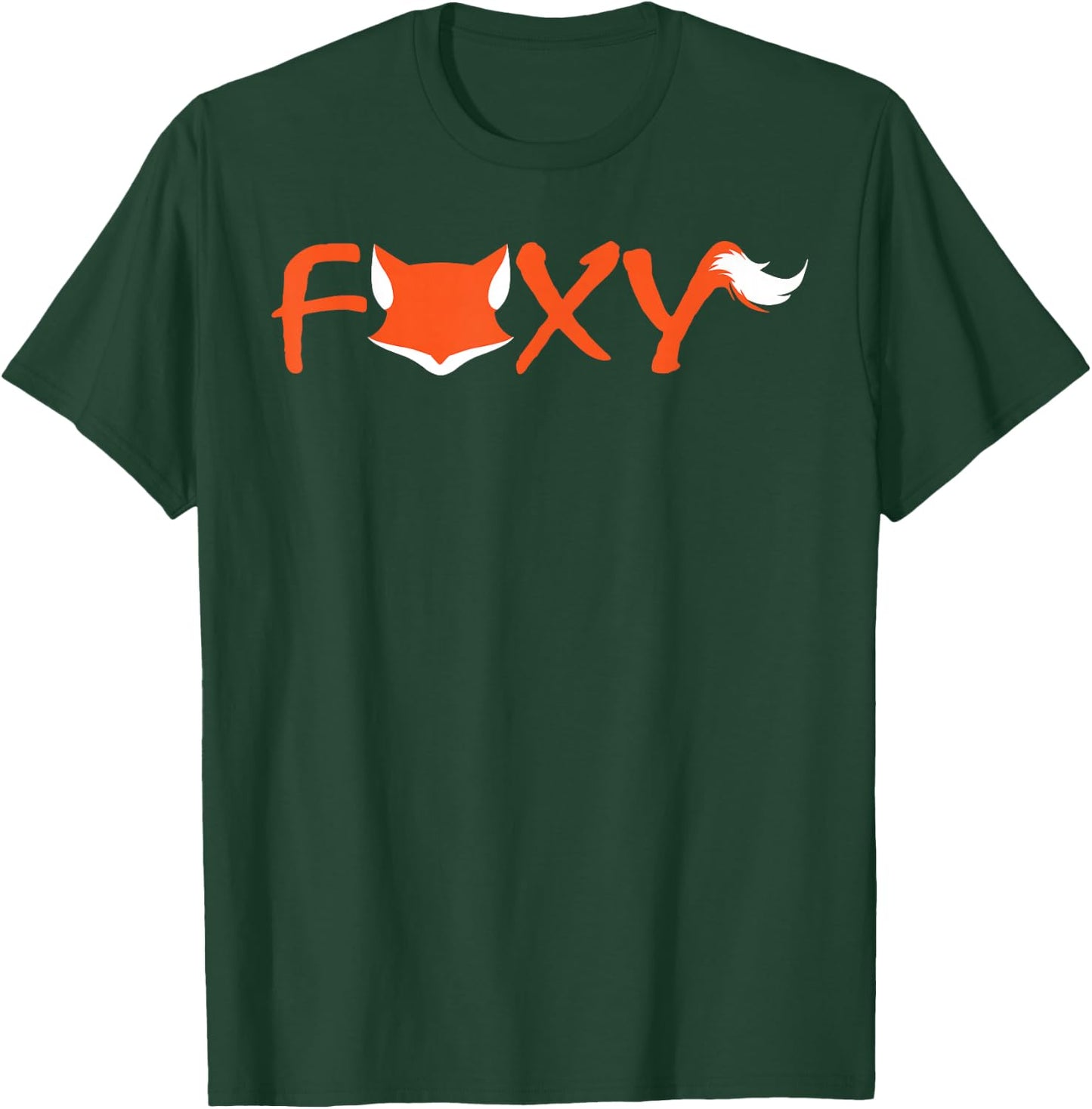 Foxy Fun Sexy Cute Fox Orange White Design T-Shirt - T-Shirt | Forest
