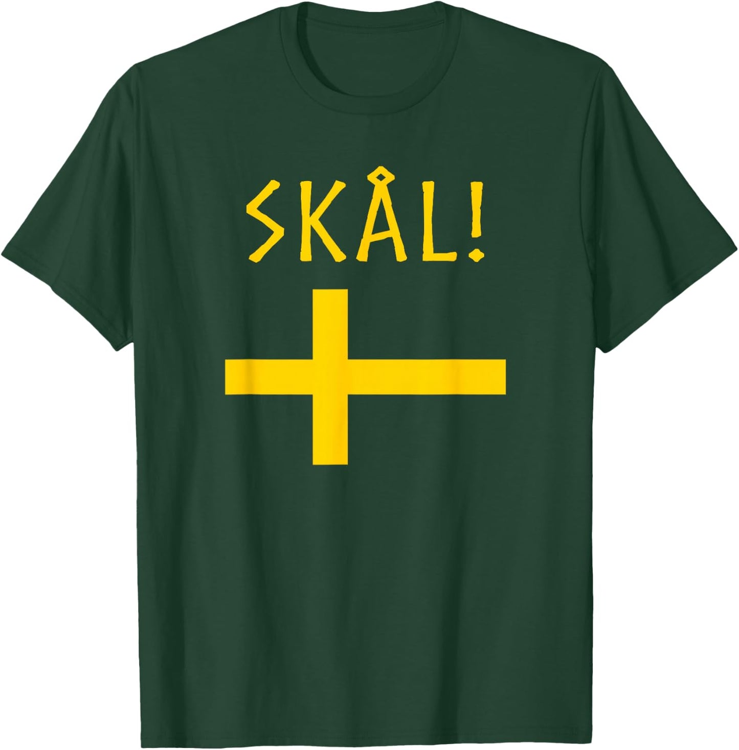 Cheers In Swedish Souvenir Flag Of Sweden Gifts Funny Scale T-Shirt - T-Shirt | Forest