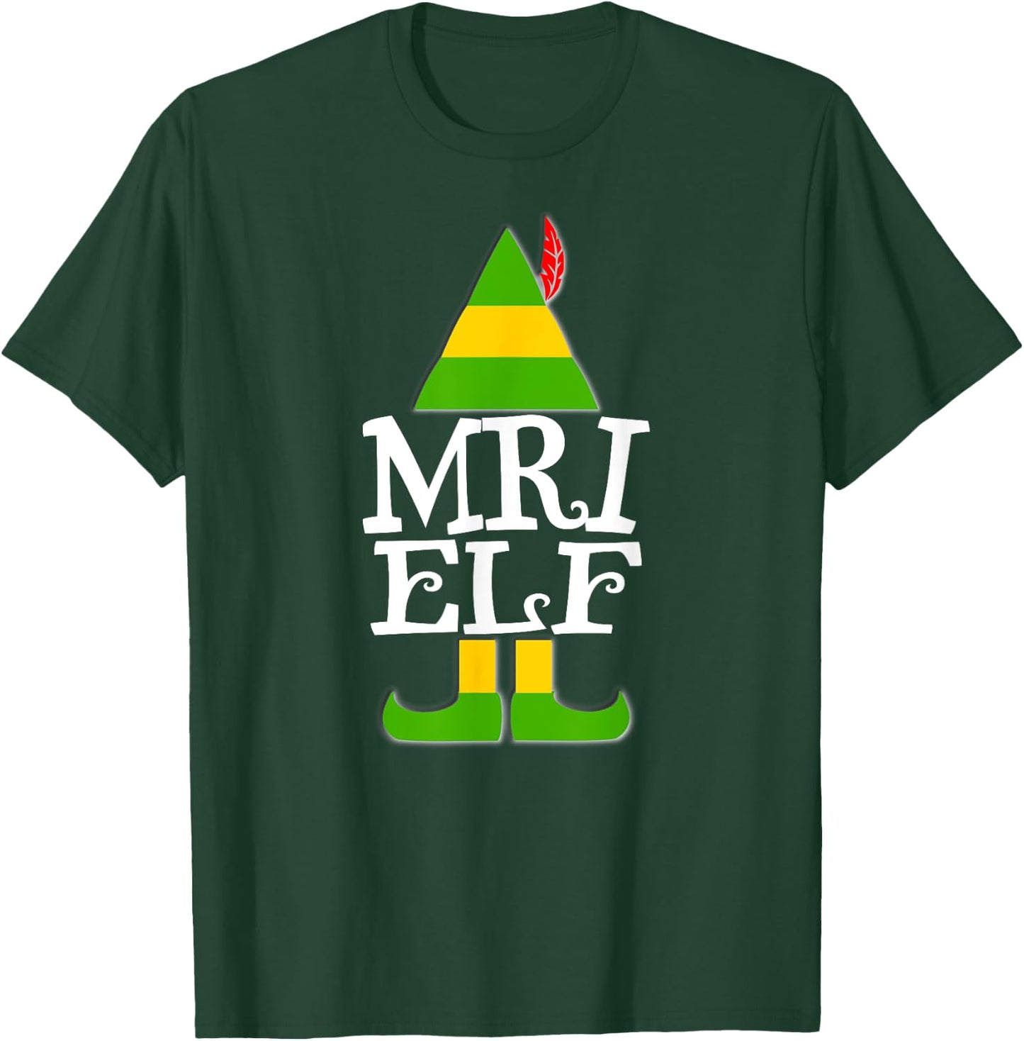 MRI ELF Christmas T Shirt Magnetic Resonance Imaging T-Shirt - T-Shirt | Forest