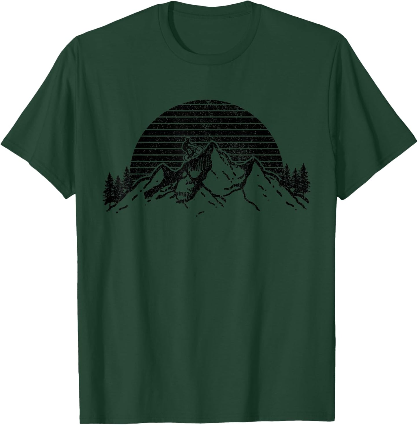 Mountain Bike MTB Bicycle Cycling Downhill Biking Gift T-Shirt - T-Shirt | Forest