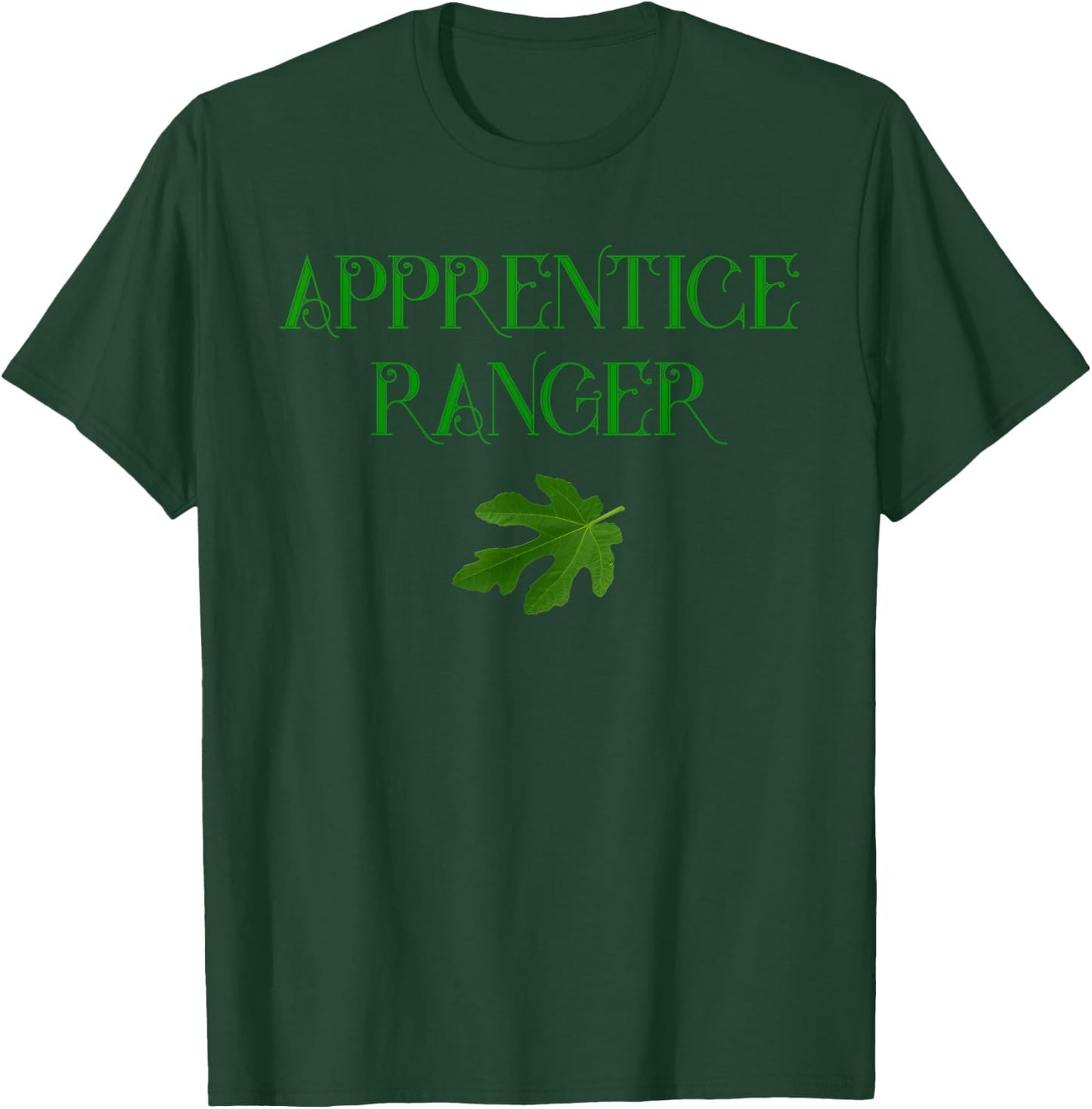 Apprentice Ranger Oak Leaf Book Lover Shirt T-Shirt - T-Shirt | Forest