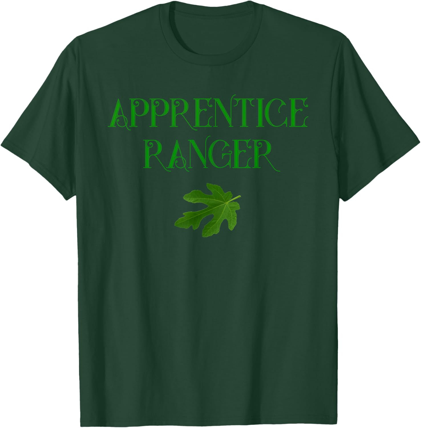 Apprentice Ranger Oak Leaf Book Lover Shirt T-Shirt - T-Shirt | Forest