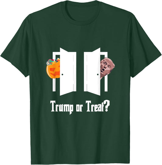 Trump Trick or Treat Halloween Funny T-Shirt - T-Shirt | Forest