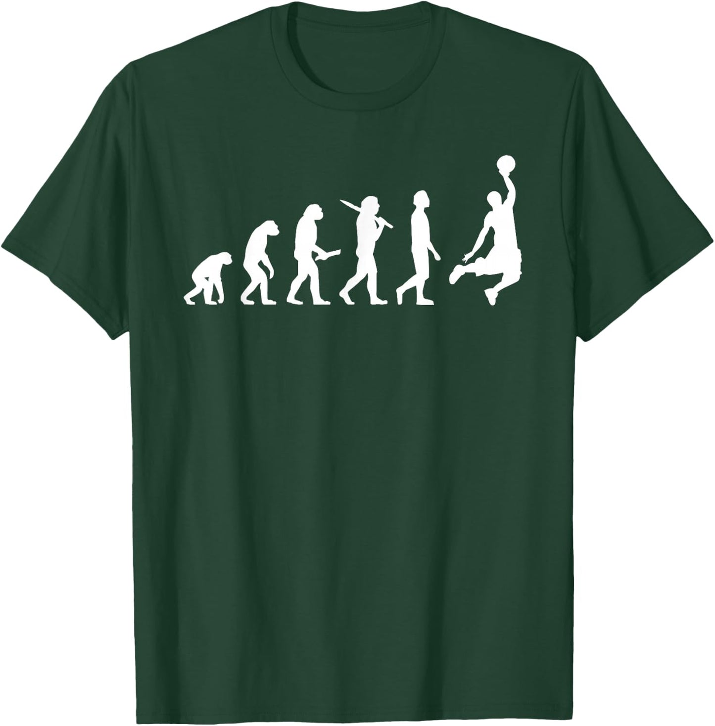 Funny Basketball Evolution - Basketball Player T-Shirt - T-Shirt | Forest