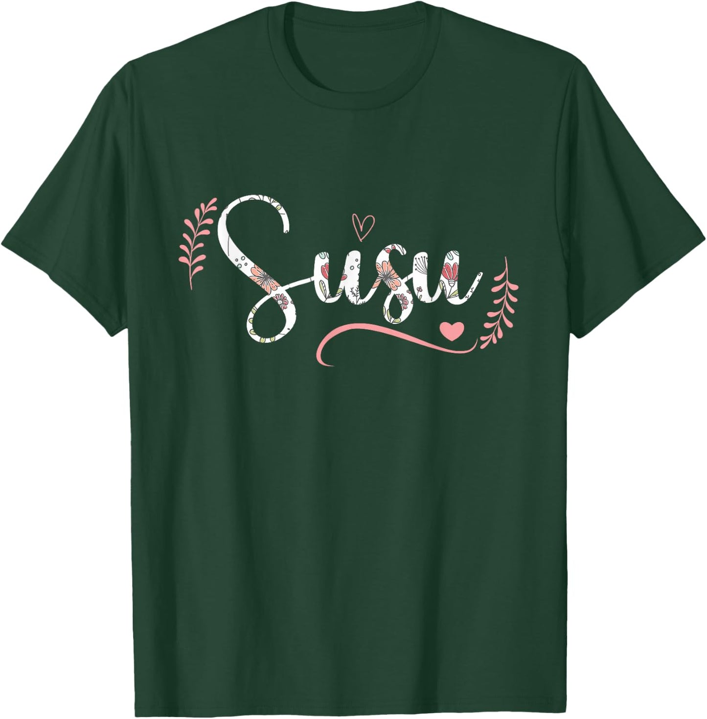 Susu Floral Grandma Christmas Mother's Day Grandparents T-Shirt - T-Shirt | Forest