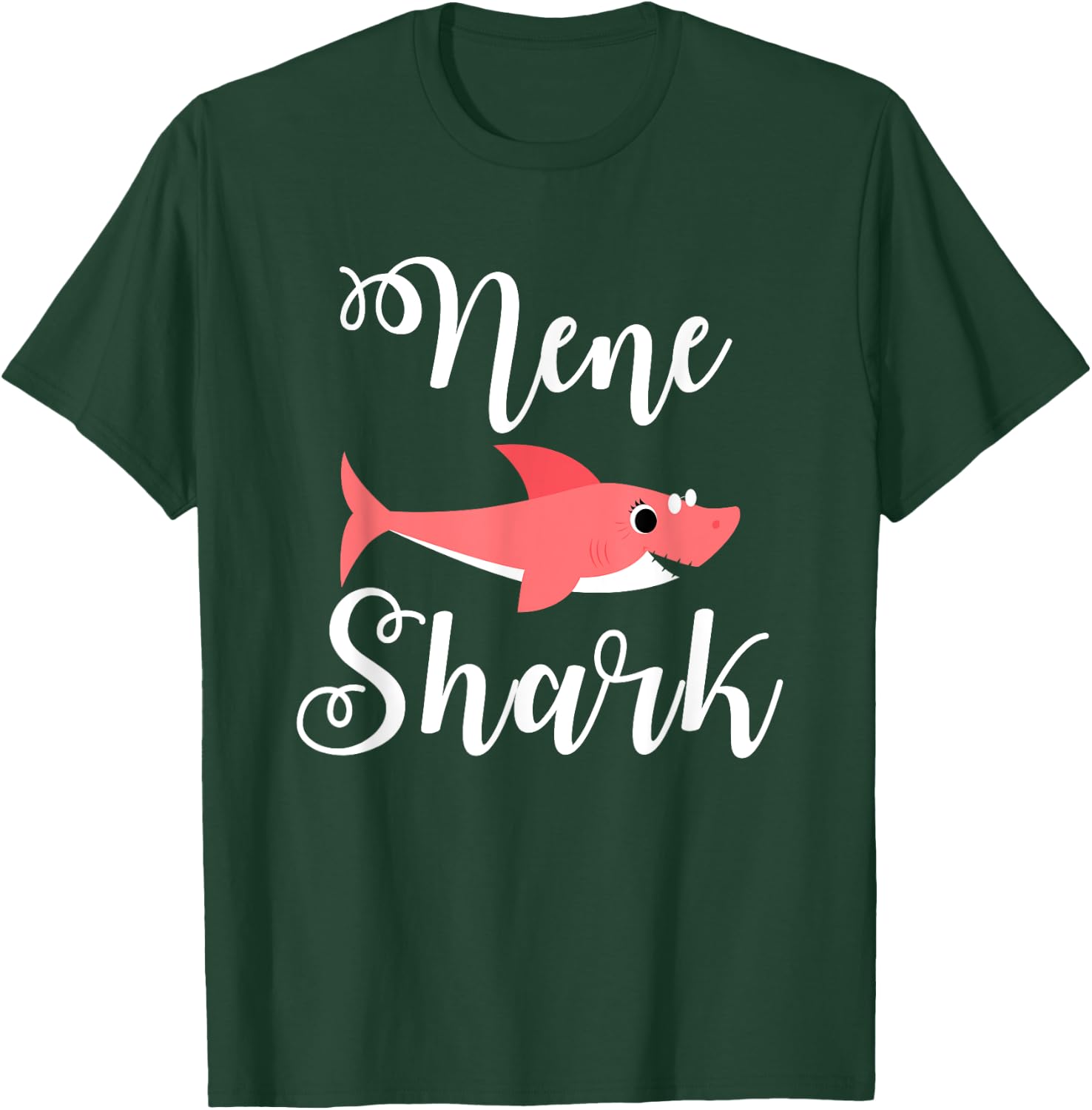 NeNe Shark Funny Hawaiian Grandma Mother's Day Gift T-Shirt - T-Shirt | Forest