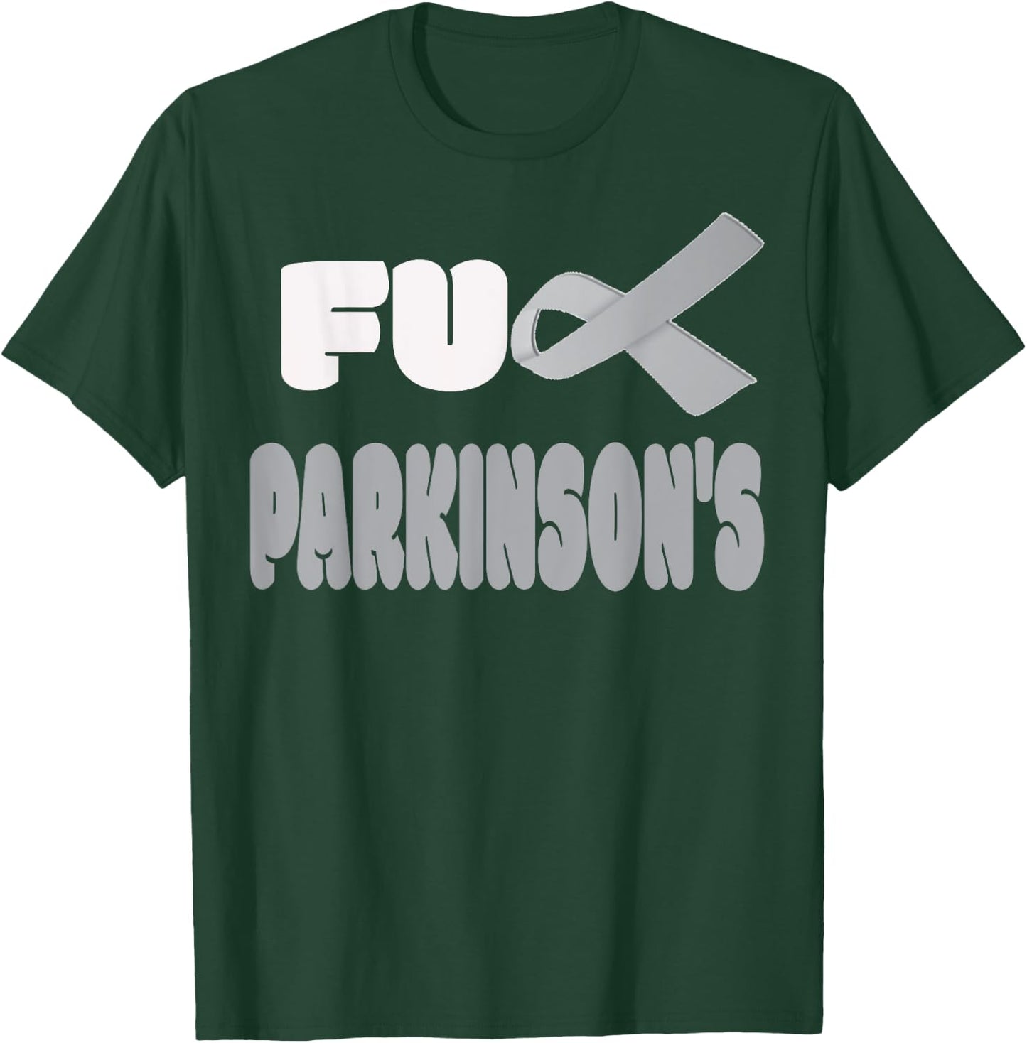 Fuck Parkinson's Disease Warrior Awareness Faith T-Shirt - T-Shirt | Forest