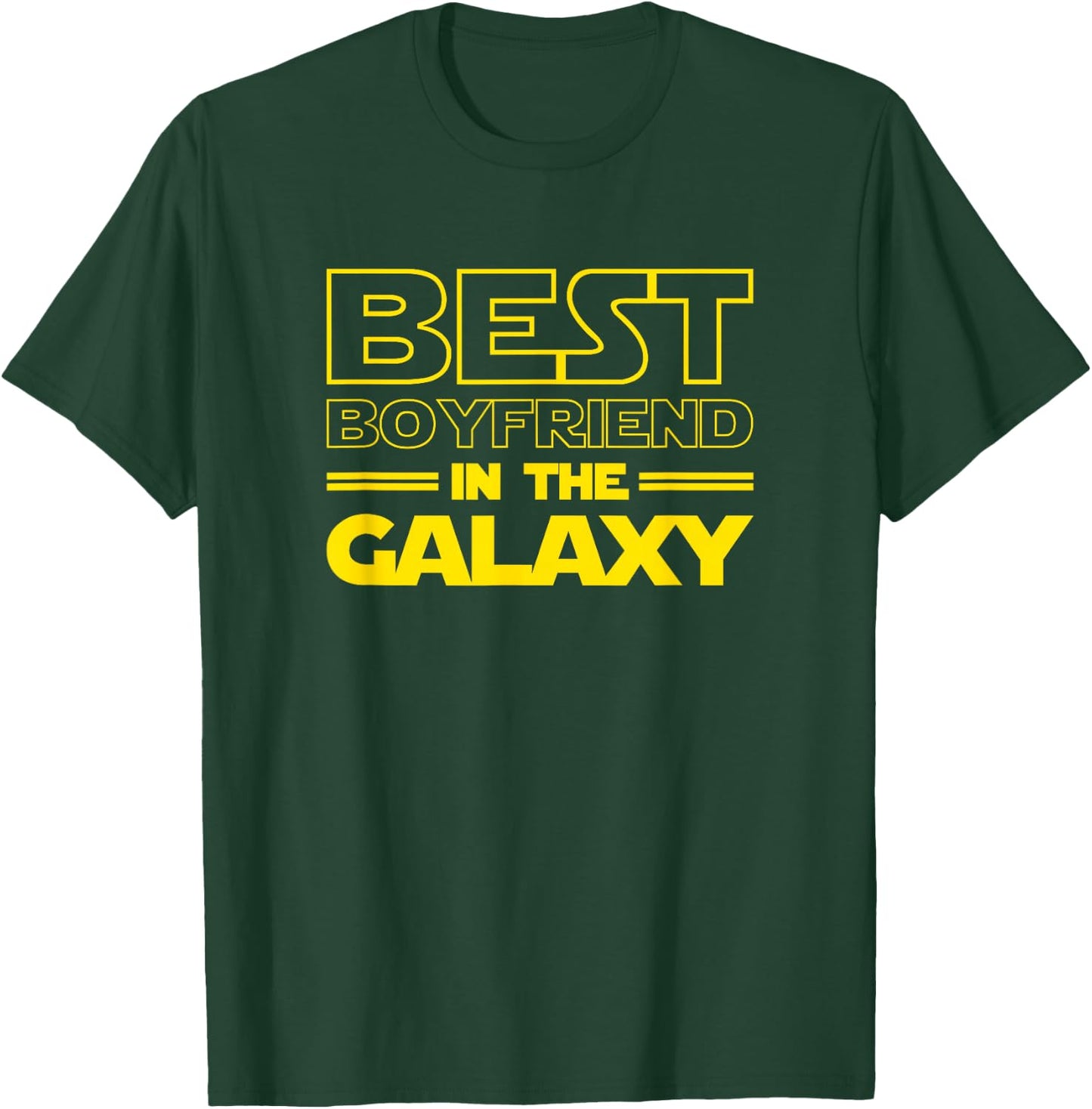 Boyfriend Gifts "Best Boyfriend in the Galaxy" Men Shirt T-Shirt - T-Shirt | Forest
