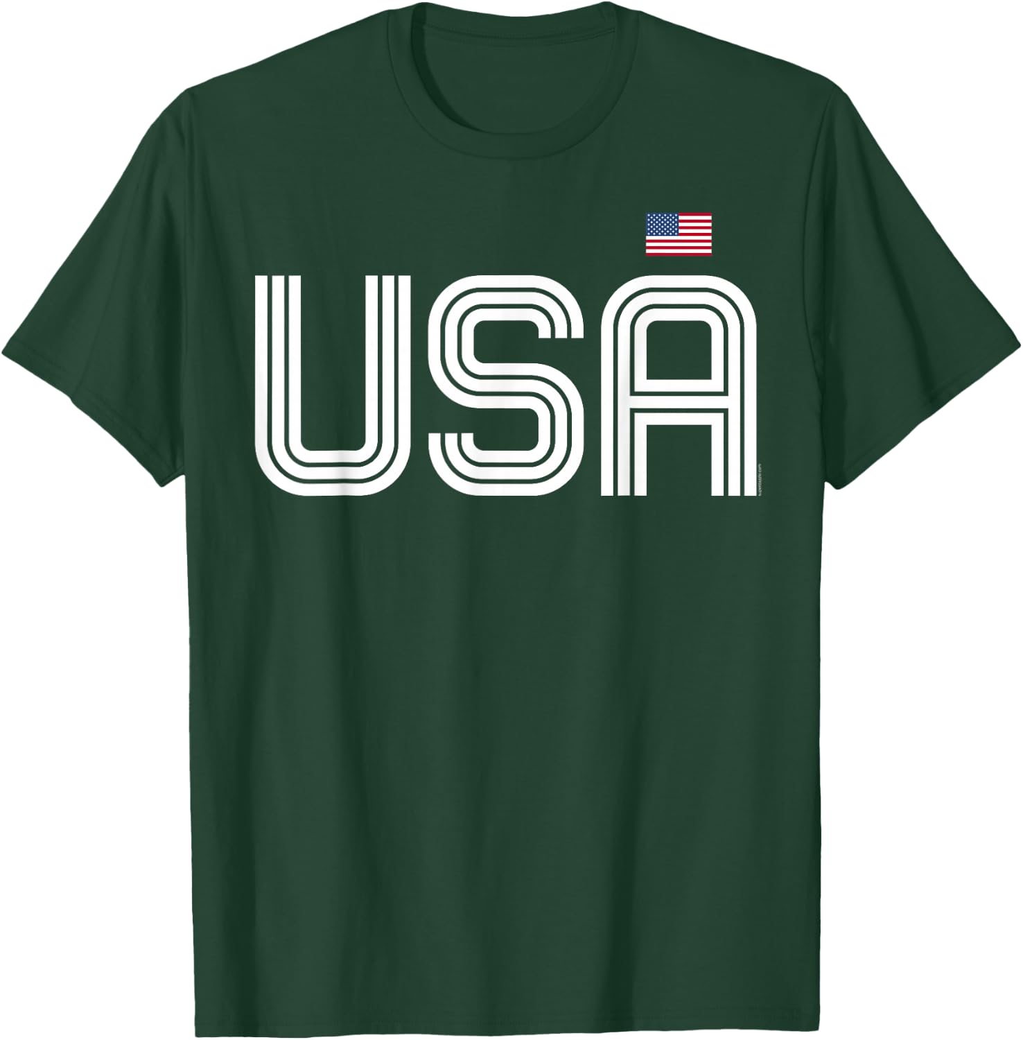 USA T Shirt Women Men Patriotic American Flag 4th of July T-Shirt - T-Shirt | Forest