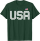 USA T Shirt Women Men Patriotic American Flag 4th of July T-Shirt - T-Shirt | Forest