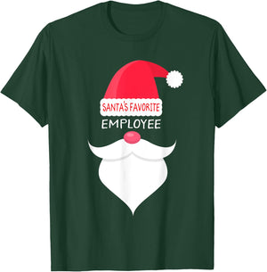 Funny Christmas Gift Employee, Santa's Favorite T-Shirt - T-Shirt | Forest