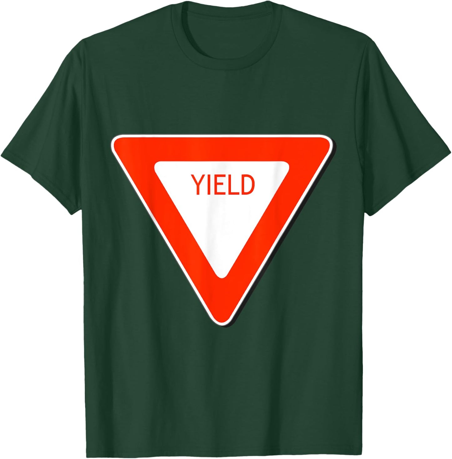 Yield Sign Simple Easy Halloween Costume T-Shirt - T-Shirt | Forest