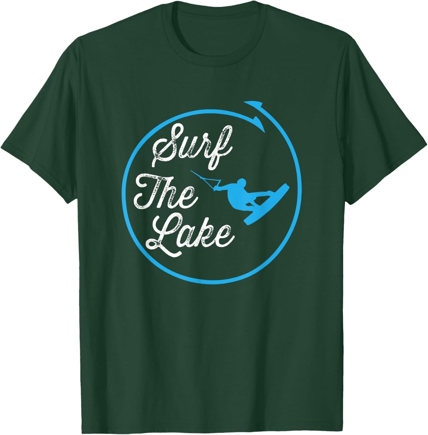 Wakeboard T Shirt Surf The Lake T-Shirt - T-Shirt | Forest
