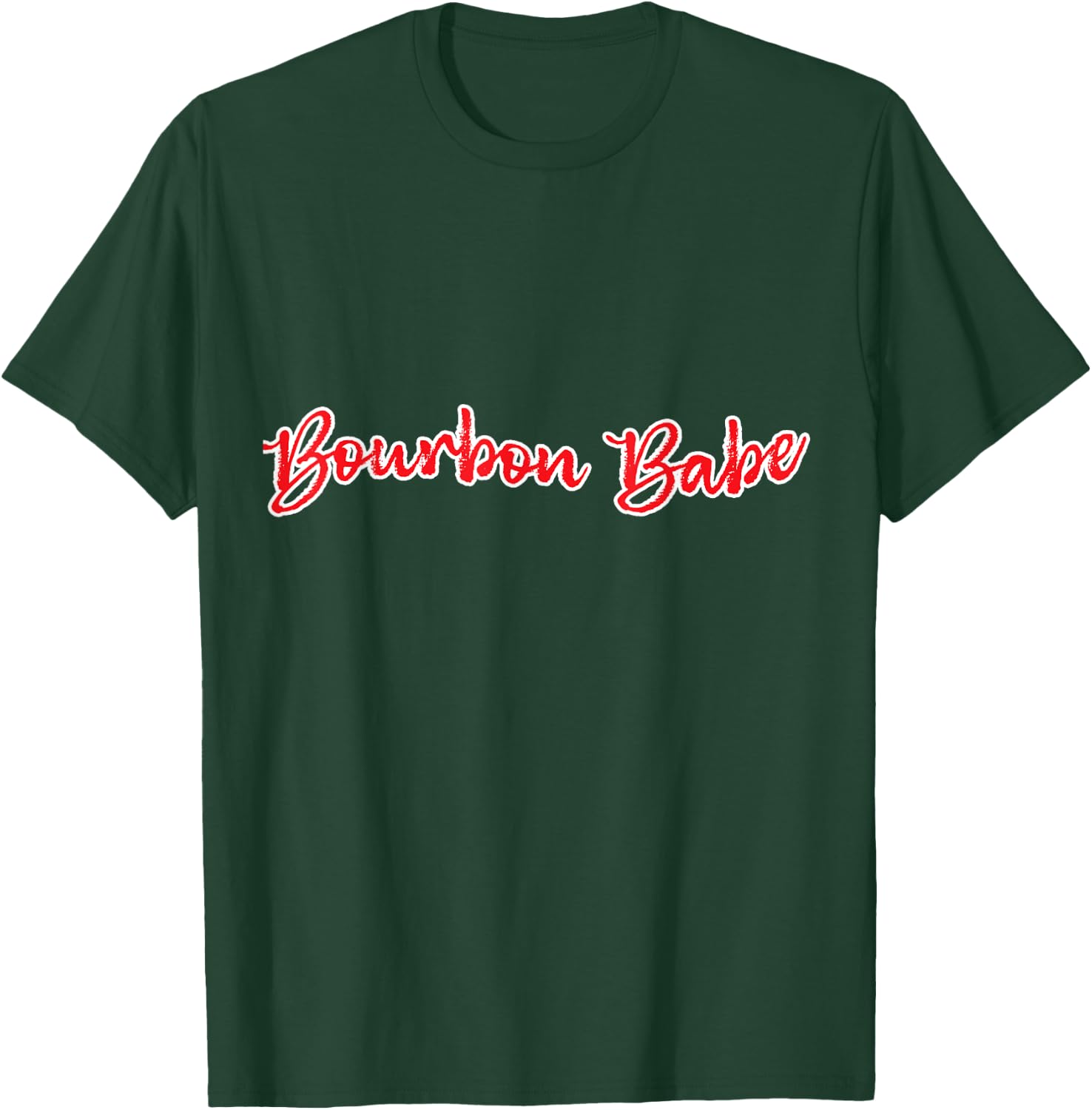 Bourbon Babe Kentucky Whiskey Graphic Country Fan T-Shirt - T-Shirt | Forest