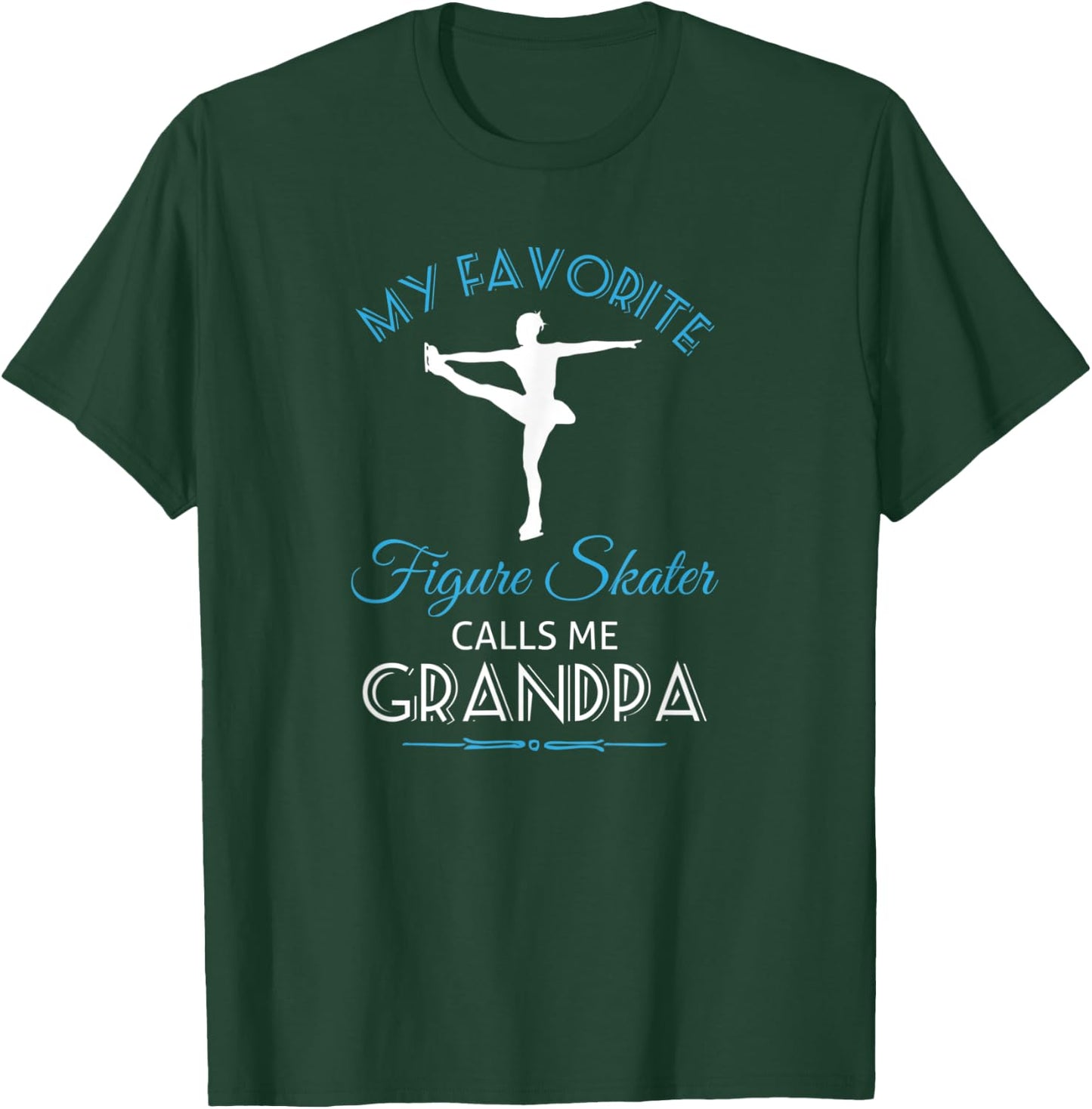 Ice Skating Grandpa T Shirt - Figure Skater T-Shirt - T-Shirt | Forest