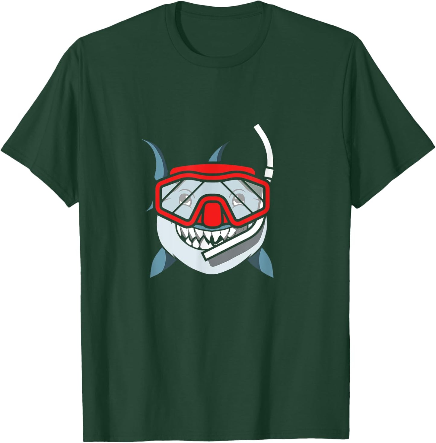Snorkeling Shark Diving Gift I Underwater Snorkel T-Shirt - T-Shirt | Forest