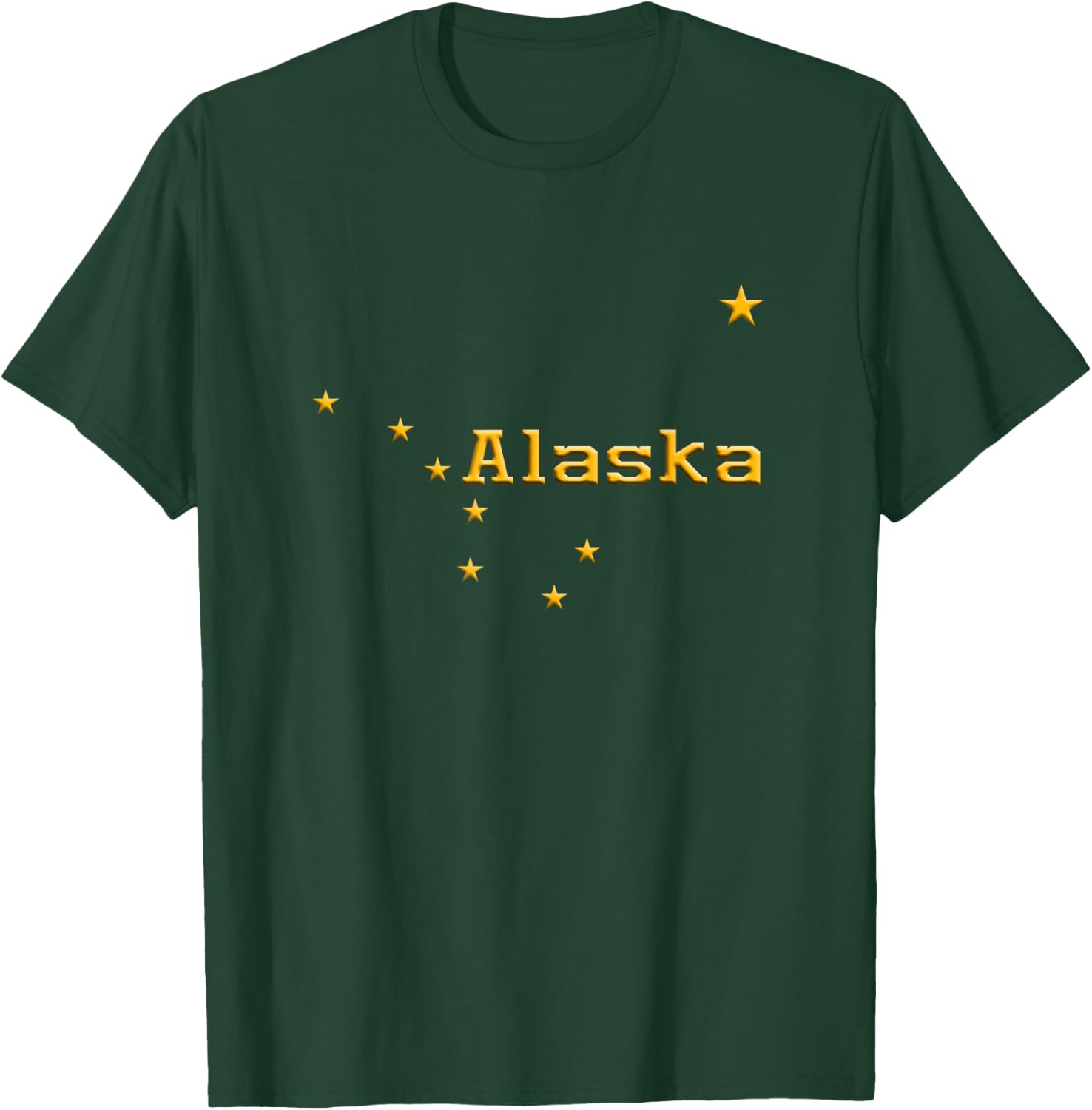 Alaska State Flag Astrology Big Dipper Polaris T-Shirt - T-Shirt | Forest